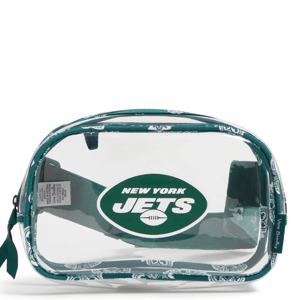 NWT! Clear Crossbody / Belt Bag Vera Bradley New York Jets